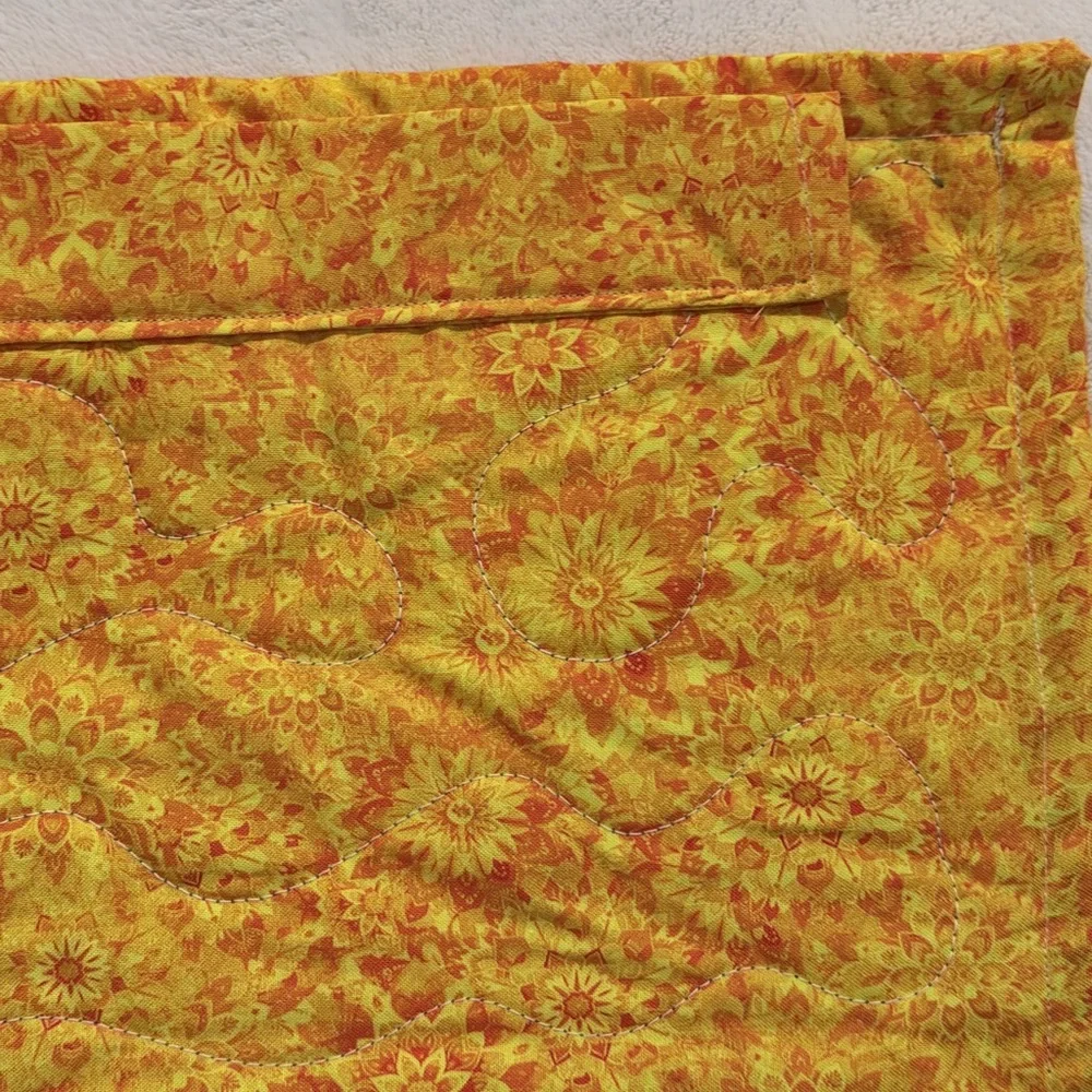 Handmade Patchwork Lap Quilt Blanket Wall Tapestry Boho